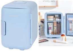 Fameilleur-mini-koelkast voor cosmetica, beauty koelkast, koelen van make-up, skincare koelkast, cosmetica koelkast met verwarming, draagbare mini-koelkast, make-up koelkast, mini-koelkast voor huidverzorging, mini-koelkast voor onderweg, mini-fridge — thumbnail 1