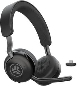 JLab Epic Work Headset met Microfoon - Bluetooth Dongle - Computer Headset Voor Laptop en PC - 90 uur Batterij - USB C - 2 in 1 Charging Dock - Draadloze Koptelefoon — thumbnail 1