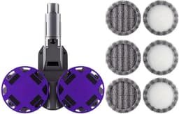 1Set Elektrische Mopkop voor Dyson V6 DC58/DC59/SV03 - Inclusief Watertank en 6 Microvezelmoppen - Ideaal voor Nat en Droog Dweilen - Stofzuigeropzetstuk voor Efficiënte Reiniging — thumbnail 5