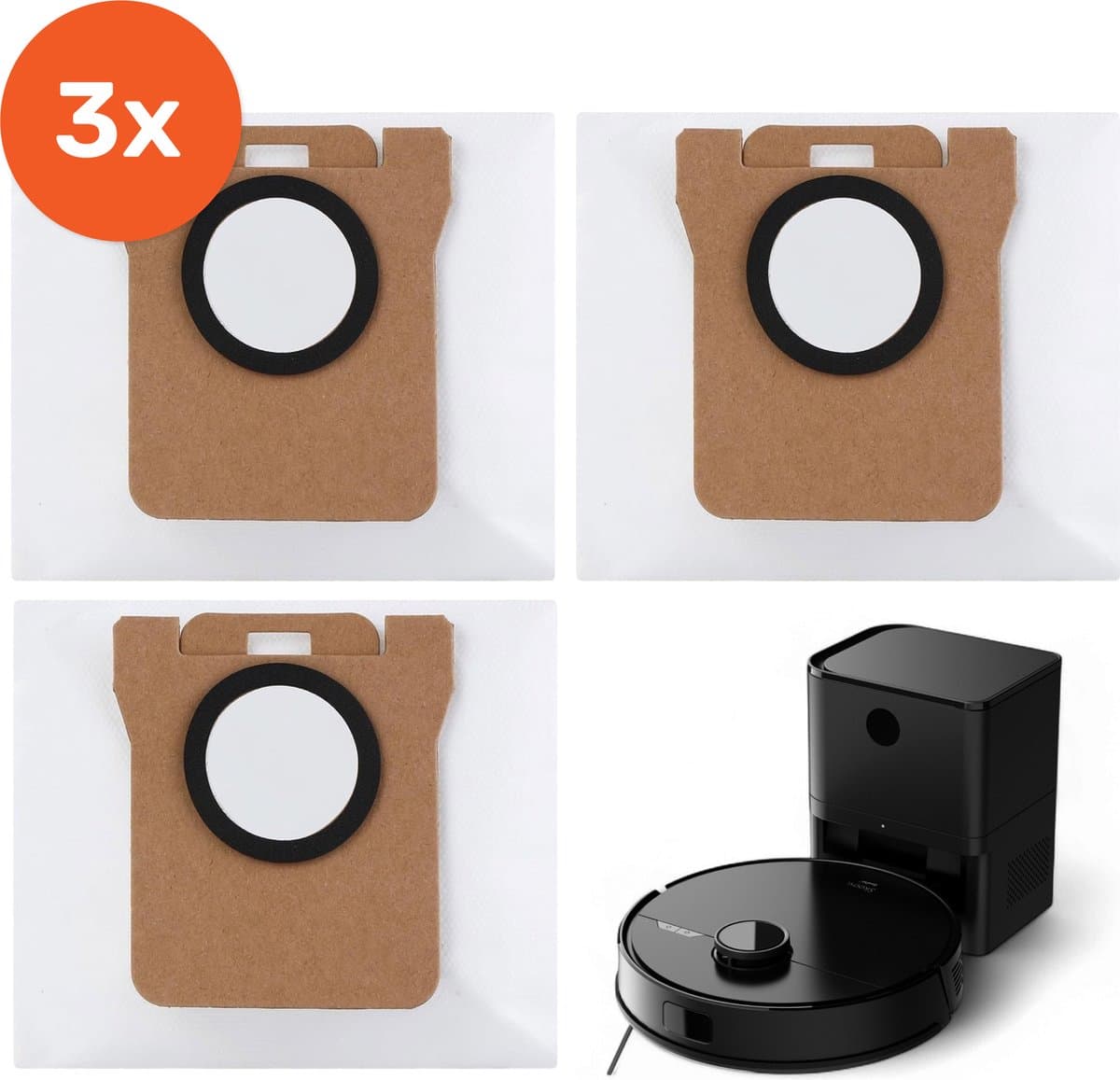 Ecopro onderdelen - 3x stofzak - Robotstofzuiger - Skoov — afbeelding 1