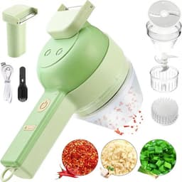 Home & Marker - 4-in-1 Keukenmachine - Hakmolen - Groentesnijder - Schoonmaakborstel - Foodprocessor - Aardappelschiller - Schrobborstel - ROTOCHOP — thumbnail 4