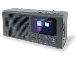Caliber HPG318DAB - Portable dab+ radio met alarm en ingebouwde accu - Zwart