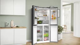 Bosch Serie 4 KMC85LEEA, Vrijstaand, Frans deur, Grijs, Glas, Naast elkaar, 547 l — thumbnail 5