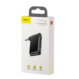 Baseus Bluetooth AUX Muziek Transmitter Autolader met Batterij Zwart — thumbnail 4