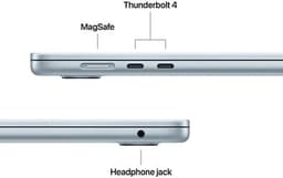 APPLE MacBook Air 15 inch - M4 - 16 GB - 256 GB - Sky Blue — thumbnail 2