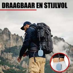 Draadloze Bluetooth Mini Speaker met Koord - IPX5 Waterbestendig - Blauw — thumbnail 4