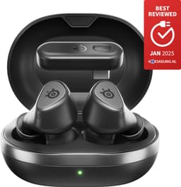 Arctis GameBuds — Actieve Noisecancellation — Mobiele app met audiopresets — 40 uur accuduur met Qi-oplaadcase — PC, Mobile & Playstation — Zwart — thumbnail 2