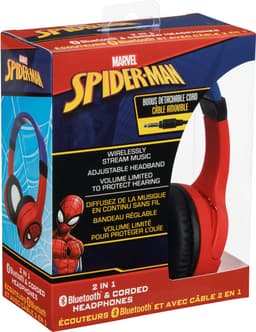 Spiderman - draadloze kinderkoptelefoon - met volumebegrenzing - lange speeltijd - met extra audiokabel - bluetooth — thumbnail 4