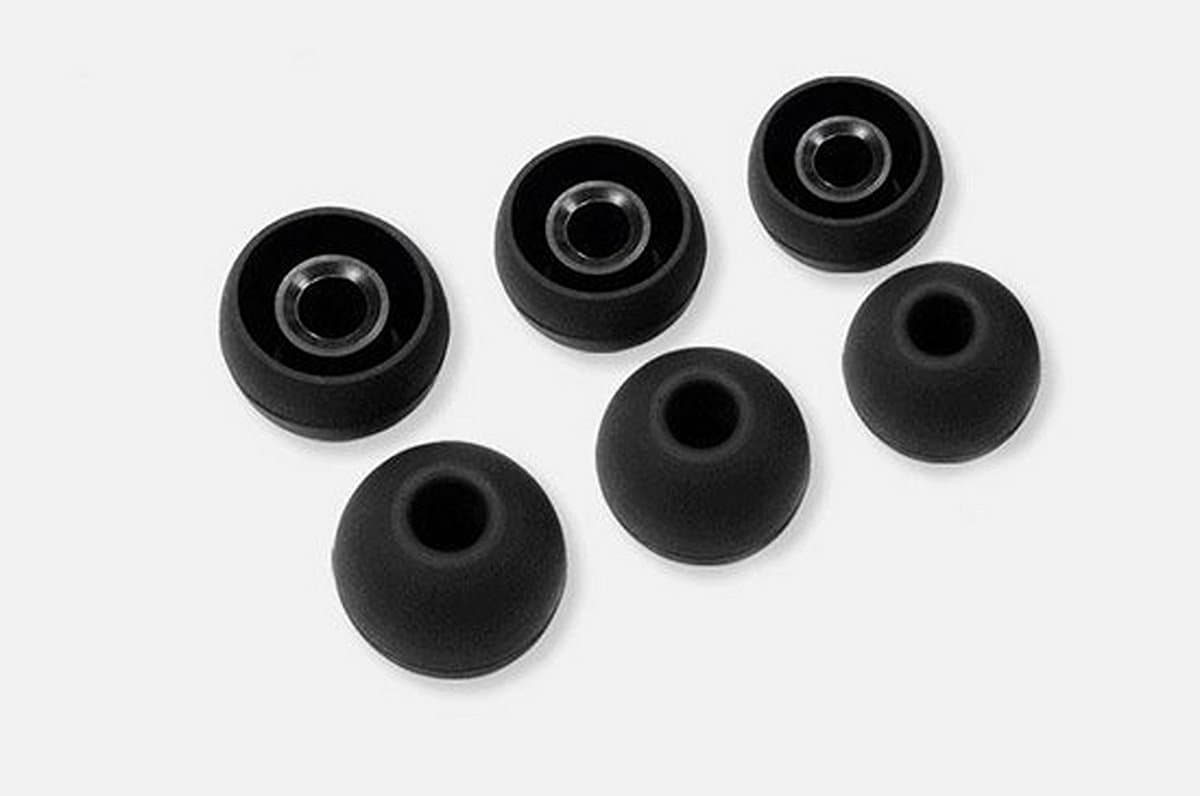 Knaak Soft Siliconen Oordopjes - Oorkussen - Cover - Vervanging - 12 stuks - Zwart - Maat: S/M/L — afbeelding 1