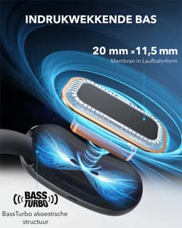 SOUNDCORE AeroFit 2 Open-ear Draadloze oordopjes Zwart — thumbnail 3