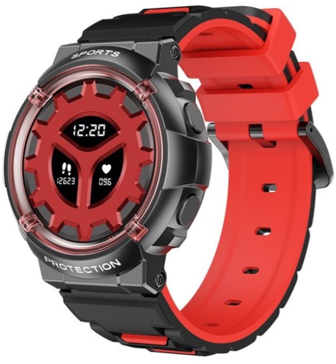 West Watches Smartwatch Kinderen Model Storm II Activity Tracker - Tieners/Kinderen - Zwart Rood — afbeelding 1