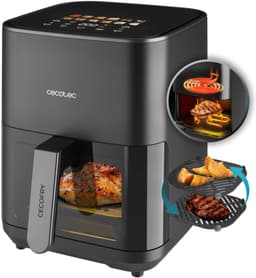 Cecotec Cecofry&Grill Duoheat 4000 Enkel 4 l Vrijstaand 1900 W Heteluchtfriteuse Zwart — thumbnail 1