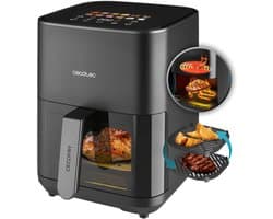 Cecotec Cecofry&Grill Duoheat 4000 Enkel 4 l Vrijstaand 1900 W Heteluchtfriteuse Zwart