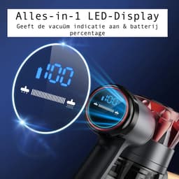 SteeFly® Steelstofzuiger Ysora S3 - Krachtig & zakloos - Draadloos en wendbaar - Lichtgewicht design - Kleur: rood - 0,6L — thumbnail 5