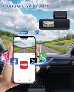 Dashcam - Daschcams - Auto - Camera - Vooruit - Achteruit - Video - Autobeveiliging - Parkeerbeveiliging - Recording - Dag en Nacht - Schadepreventie — thumbnail 4