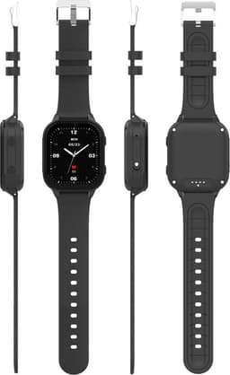 GPSHorlogeKids© - GPS horloge kind - smartwatch kinderen - WhatsApp - 4G videobellen - spatwaterdicht - SOS alarm - SMS - incl. SIM - Edge Zwart — thumbnail 5