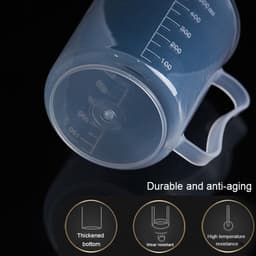 250ml Food Grade PP kunststof kolf digitale metende kop cilinder schaal maatregel glas Lab laboratorium Tools(Transparent) — thumbnail 3