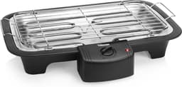 Tristar BQ-2813 Elektrische BBQ – Rookarme Tafelbarbecue 2000W – Grillrooster 38x22 cm – Zwart - Perfect voor Balkon of Camping — thumbnail 4