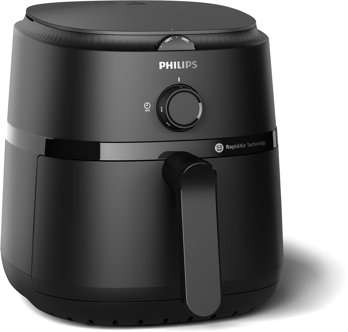 Philips 1000 Series Airfryer - NA120/00 - Draaiknopbediening - 4.2L - Tot 4 Personen - Zwart — afbeelding 1