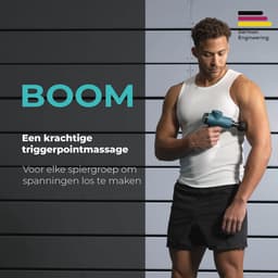 Compact Massagepistool met 4 Opzetstukken voor Ontspanning en Regeneratie - Krachtige Triggerpointmassage met 5 Intensiteitsniveaus — thumbnail 2