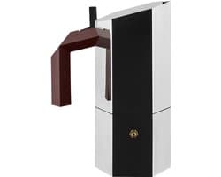 Alessi Menhir inductie espresso koffiemaker 6 kop + filter adaptor voor 3 kop