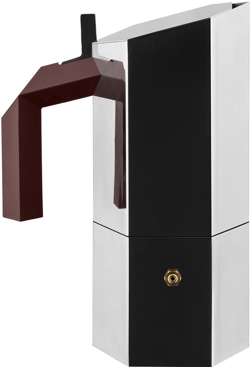 Alessi Menhir inductie espresso koffiemaker 6 kop + filter adaptor voor 3 kop — afbeelding 1