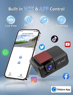 Dashcam voor Auto - Dual - Camerabewaking - Full HD - Zwart — thumbnail 3