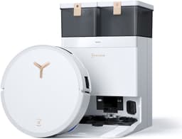 ECOVACS Deebot T50 Max Pro Omni (wit) - Robotstofzuiger met Dweilfunctie - Zuigkracht 18.500 Pa - All in one omni station — thumbnail 1