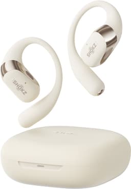 Shokz OpenFit 2 Open-ear Sporthoofdtelefoon – Draadloze Oordopjes – Beige — thumbnail 2