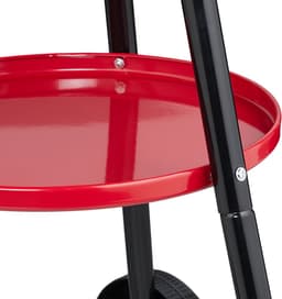 barbecue op wielen - Ø 40 cm - hoogte verstelbaar rooster - windvanger — thumbnail 5