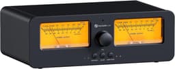 Fosi Audio LC30 VU Meter Versterker Luidspreker Selector Box, 2-Weg Analoge Audio Schakelaar - voor Stereo HiFi Versterkers en Passieve Luidsprekers, - Geel — thumbnail 1