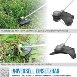 Accubosmaaier 36V met 255 mm Snijbreedte en Draadspoel - Ideaal voor Tuinonderhoud — thumbnail 5