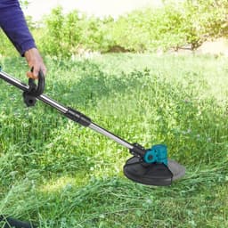 Handmaaier - Grasmaaier - Grastrimmer - Grasschaar - Grasmachine - 4000W - 9 Inch - Elektrische/Accu - Borstelloze Grastrimmer met Digitaal Display – Stil & Krachtig Tuingereedschap - 21V/18V Compatibel - Inclusief 2x Accu — thumbnail 5