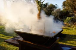 GoedMetVlees Grill Royal - BBQ - Plancha - grill - cortenstaal - vuurtafel vierkant - bakplaat - vuurschaal - buitenkeuken - — thumbnail 3