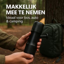 camping koffiezetapparaat - draagbare koffiemachine - draagbare espressomachine - camping koffiezetter - makkelijk in gebruik - portable coffee maker — thumbnail 5