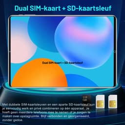 5G 2025 Wereldwijde Versie 10.36 Inch Tablet Android 12Gb Ram 256G Rom 12000Mah Mtk6797 Android 13.0 Wifi Dual Sim Kaart Netwerk Black — thumbnail 3