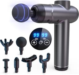 Zavira® Massage gun - Pistool - Theragun - 1800 mAh - Grijs — thumbnail 1