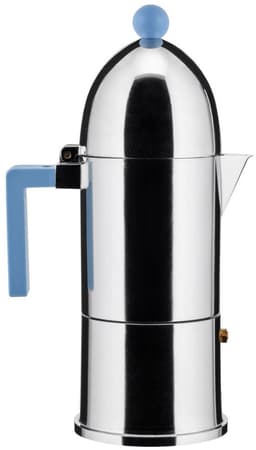 Alessi Inductie-Percolator-La-Cupola-6-kops-Blauw-Handvat — thumbnail 1