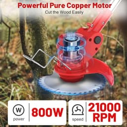3-in-1 Accu Grastrimmer met Draaibare Kop en Telescoopgreep — thumbnail 3