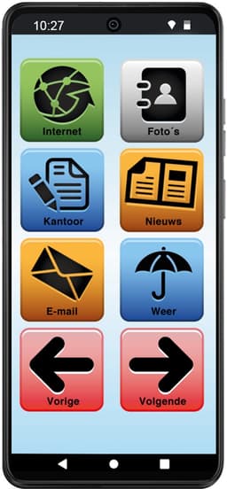 SeniorenTAB M - Senioren Smartphone op basis van Motorola - Veilig en voordelig- 64GB - 6.6 inch scherm — thumbnail 2