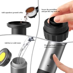 Draagbare Koffiemachine - Koffiezetapparaat Auto - Compact - — thumbnail 4
