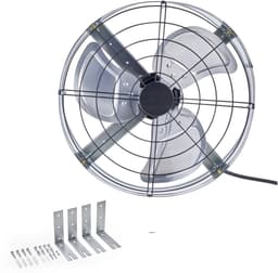 Zolderventilator voor gevelmontage 15 inch, 1300 CFM huisventilator met regelbare thermostaat en gaas, stille zolder-, garage- en winkelventilatie — thumbnail 3