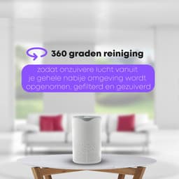 Luchtreiniger - Air Purifier - Mini Luchtreiniger met Ionisator / Actieve Koolstof - Vervangbaar HEPA Filter - UV lamp — thumbnail 2