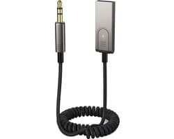 MMOBIEL Carkit Transmitter Bluetooth USB – Auto USB naar AUX Bluetooth Ontvanger – AUX BT Adapter – USB-A Bluetooth Audio Adapter naar 3.5mm Jack met Microfoon voor Handsfree Bellen