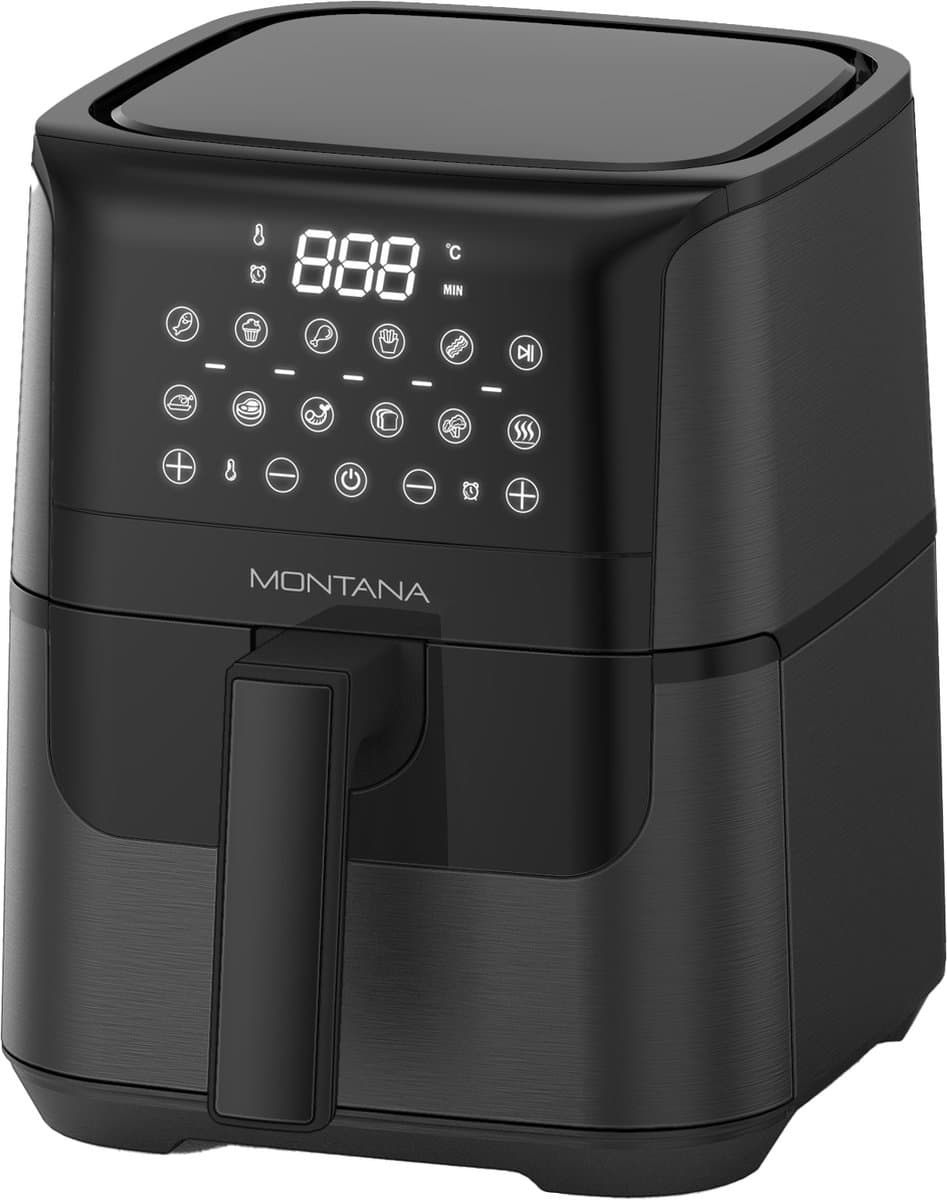 Montana MF-340 Compact (1-2 pers) 4Ltr Master Air Fryer Ceramic Deluxe — afbeelding 1