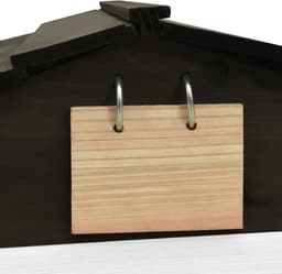 vidaXL - Overkapping - voor - grasmaaier - 78x74x54 - cm - vurenhout - zwart - en - wit — thumbnail 4