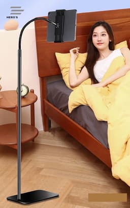 3 Herro's Universeel Tablet Houder-E Tablet houder-smartphone Statief-Tablet Houder-Telefoonhouder - Tablet Standaard Statief - Stevig Statief - Houder met Klem voor Bed/Bank/Horeca/School - Vloerstandaard - Statief - Incl. Ipad Houder&Telefoonhouder — thumbnail 3