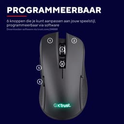 Trust GXT 923 Ybar Draadloze Gaming Muis Zwart — thumbnail 3
