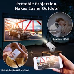 Equivera Mini Beamer - Draagbare Beamer - Beamer - Mini Beamer Projector - Projector - Mini Projector — thumbnail 5