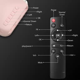 Equivera Mini Beamer - Draagbare Beamer - Beamer - Mini Beamer Projector - Projector - Mini Projector — thumbnail 5